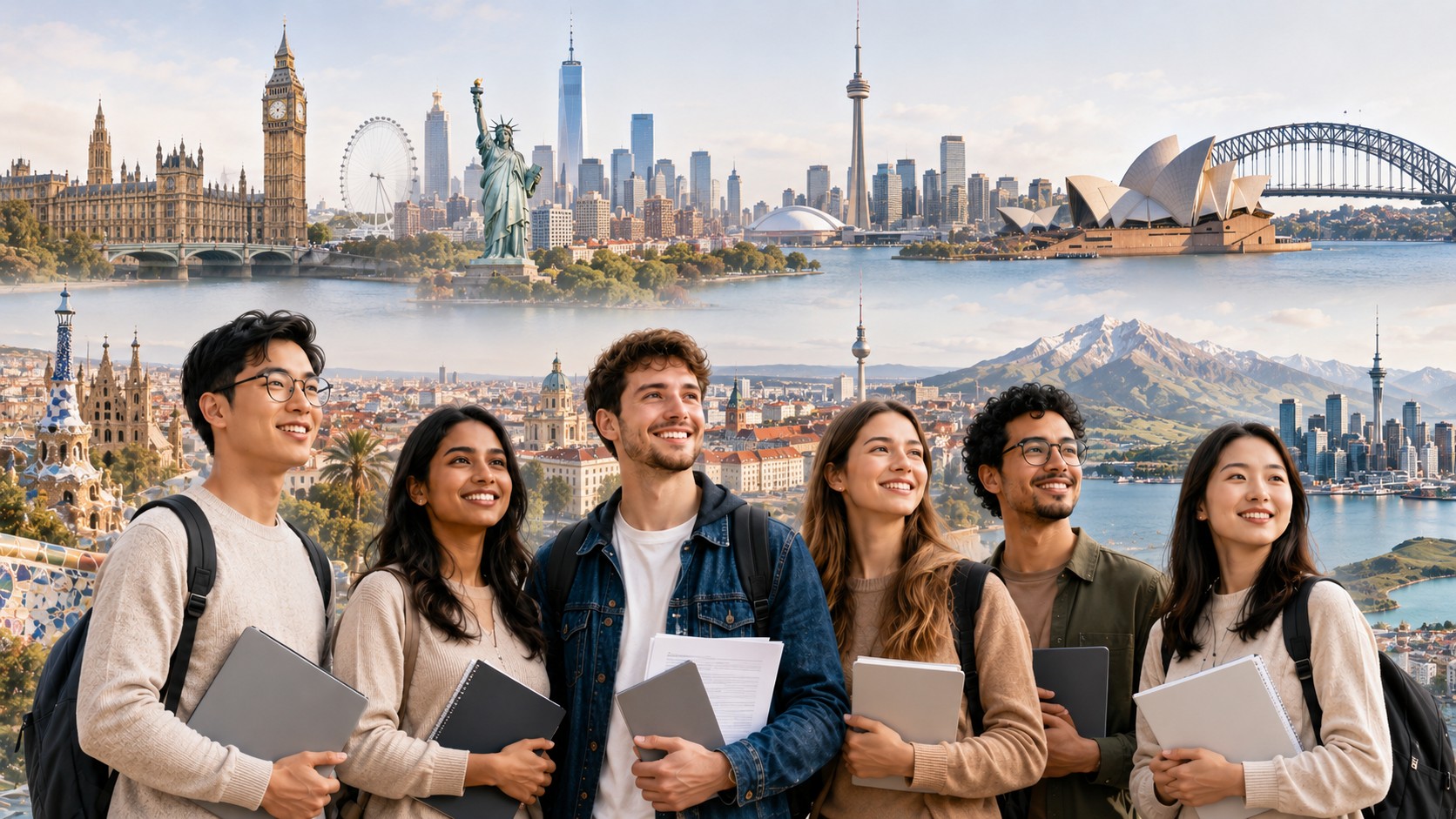 International students planning global study opportunities